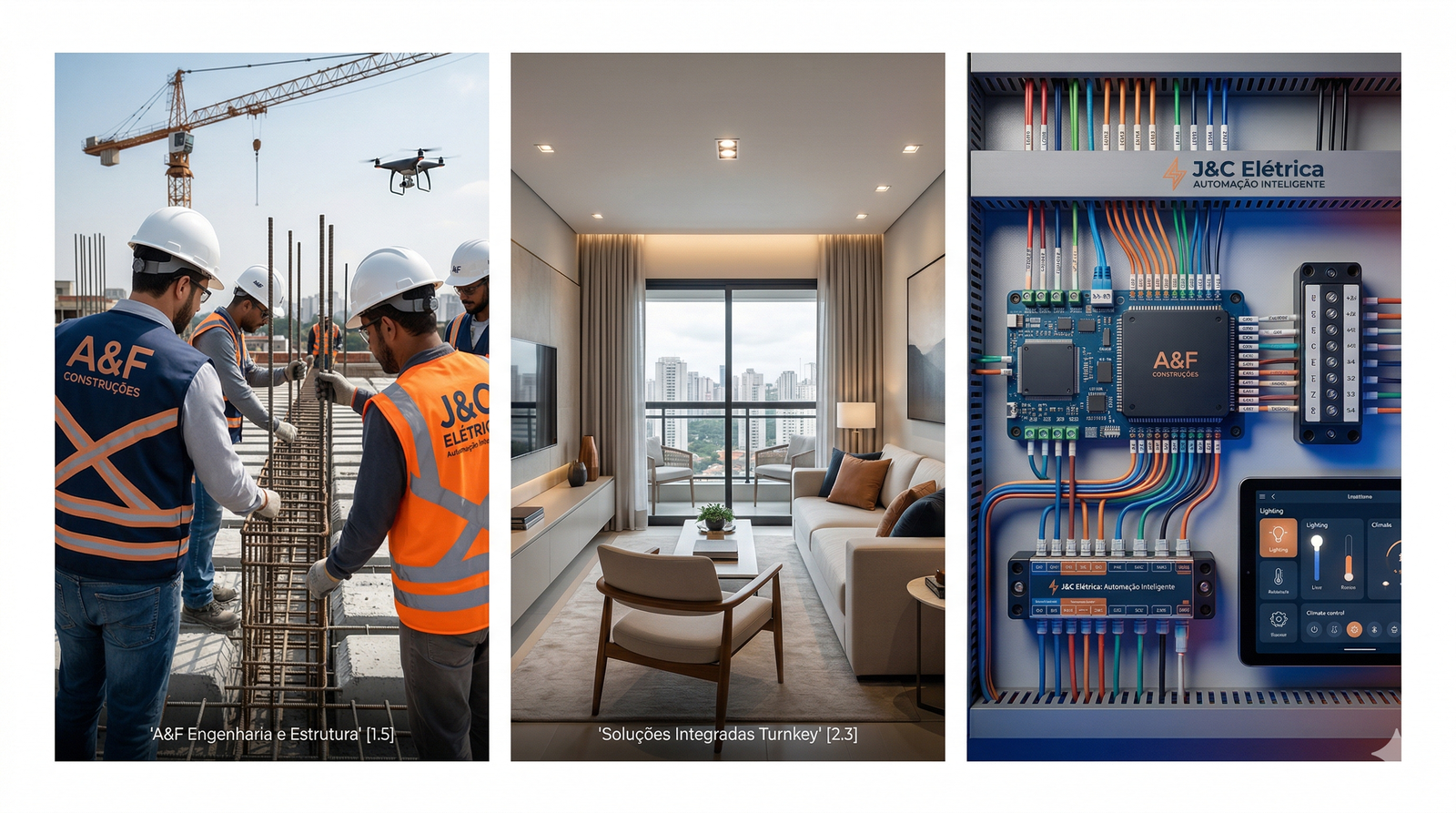 A&F Construções e J&C Elétrica — obra completa